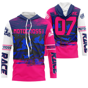 Custom motocross jersey camouflage kid men women UPF30+ MX racing dirt bike offroad motorcycle race NMS988
