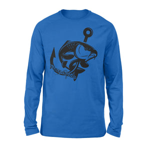 Carp fishing tattoos Customize name Long Sleeve, personalized fishing gifts for fisherman - NQS1208