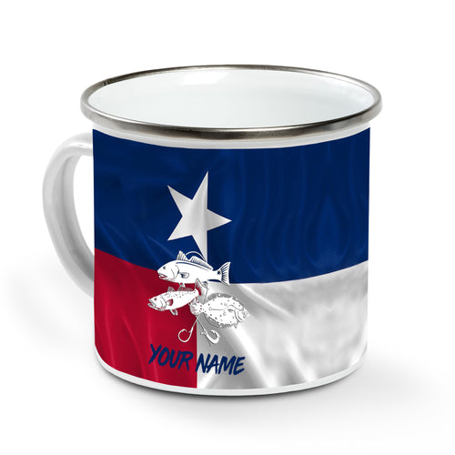 Texas slam redfish, trout, flounder custom campfire mugs, personalized fishing mugs for fisherman D02 NQS1316