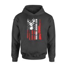 Load image into Gallery viewer, Deer hunting gift for Dad &quot;Best Buckin&#39; Dad Ever&quot; Hoodie - FSD1269D06
