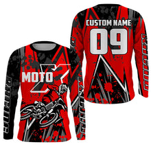 Load image into Gallery viewer, Kid&amp;adult extreme MX racing jersey UPF30+ personalized dirt bike off-road Motocross long sleeves PDT253