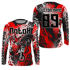 MotoX riding jersey extreme kid&adult UPF30+ personalized Motocross off-road long sleeves shirt PDT251