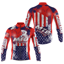 Load image into Gallery viewer, American MTB cycling jersey mens UPF50+ USA Mountain bike gear Breathable biking tops with pockets| SLC91