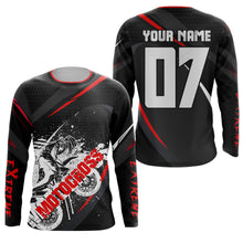 Load image into Gallery viewer, Personalized Extreme Motocross jersey UPF30+ kid adult biker dirt bike racing long sleeves NMS1104