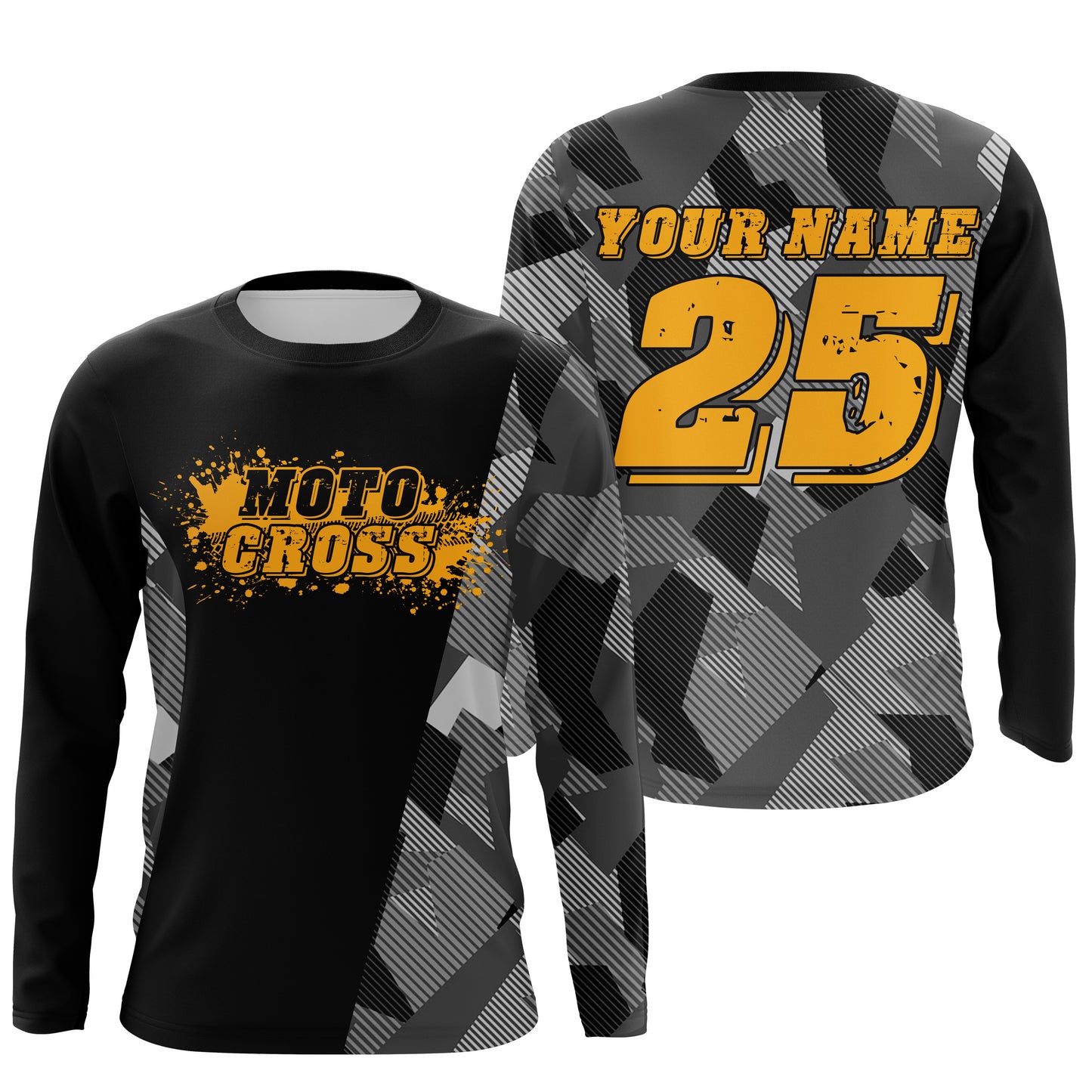 Camouflage custom motocross jersey UPF30+ kids men women dirt bike MX racing motorcycle off-road NMS1024