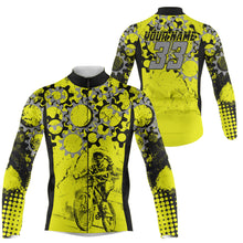 Load image into Gallery viewer, Custom Mens cycling jersey UPF50+ enduro bike shirts Breathable mountain biking tops with pockets| SLC65