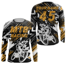Load image into Gallery viewer, Personalized MTB jersey UPF30+ Mountain bike gear Downhill trails cycling top Adult kid MTB shirt | SLC100