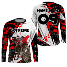 Load image into Gallery viewer, Kid Adult Motocross jersey personalized UPF30+ Extreme dirt bike racing long sleeves NMS1101