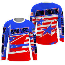 Load image into Gallery viewer, BMX Life Custom American adult kid BMX jersey UPF30+ Extreme sport cycling gear USA bike shirts | SLC80