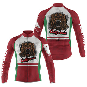 California Cycling jersey men women with 3 pockets Custom UPF50+ bike shirts bear bicycle clothes| SLC207