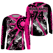 Load image into Gallery viewer, Dirt bike freestyle kid men women custom MX jersey UPF30+ pink Motocross gear racing shirt PDT299