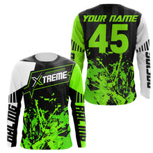 Load image into Gallery viewer, Extreme Motocross jersey personalized UPF30+ racing shirt green dirt bike off-road biker motorcycle NMS997