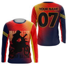 Load image into Gallery viewer, Brap Nation Personalized Jersey Kid Adult Motocross Dirt Bike MX Racing Long Sleeves Offroad NMS1114