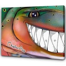 Load image into Gallery viewer, Trout fly fishing art Matte Canvas ChipteeAmz&#39;s art Rainbow trout fish wall art AT033