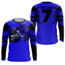 Load image into Gallery viewer, Custom Dirt Bike Jersey Send It UPF30+ Kid Adult Motocross MX Racing Long Sleeves Off-road Bikers NMS1116