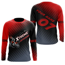 Load image into Gallery viewer, Personalized Extreme Motocross Jersey UPF30+ Kid Adult Dirt Bike Racing Long Sleeves Off-road NMS1130