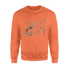 Load image into Gallery viewer, Walleye fishing camo personalized walleye fishing tattoo shirt perfect gift - Standard Fleece Sweatshirt