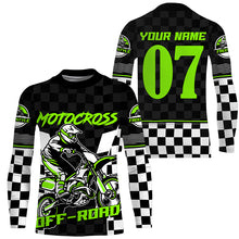 Load image into Gallery viewer, Dirt bike jersey youth adult flag racing custom Motocross UPF30+ MX off-road extreme long sleeves PDT234