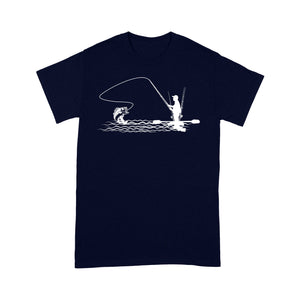 Kayak bass fishing shirt for men, women, Largemouth Bass fishing T-shirt - NQSD261