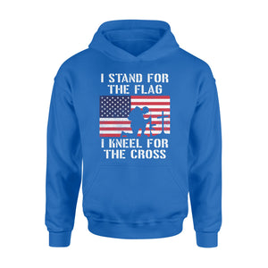 I Stand for The Flag I Kneel for The Cross  Shirt Patriotic Military NQS161