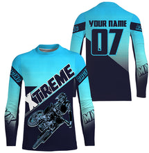 Load image into Gallery viewer, Xtreme MX Racing Jersey Custom Motocross UPF30+ Adult&amp;Kid Blue Dirt Bike Off-road Motorcycle NMS1257