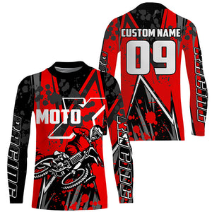 Kid&adult extreme MX racing jersey UPF30+ personalized dirt bike off-road Motocross long sleeves PDT253