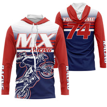 Load image into Gallery viewer, Extreme custom dirt bike riding kid men women UV jersey for biker Motocross shirt red MX off-road PDT192