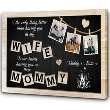 Load image into Gallery viewer, Personalized Mother's Day Canvas Gift for Wife from Husband, Custom Photo Collage Happy Mother's Day N2532