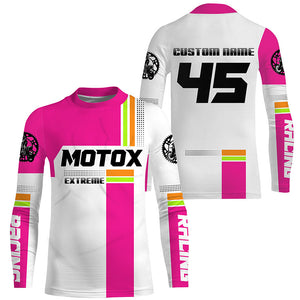 Extreme custom dirt bike riding jersey girls women UPF30+ motocross youth off-road shirt PDT268