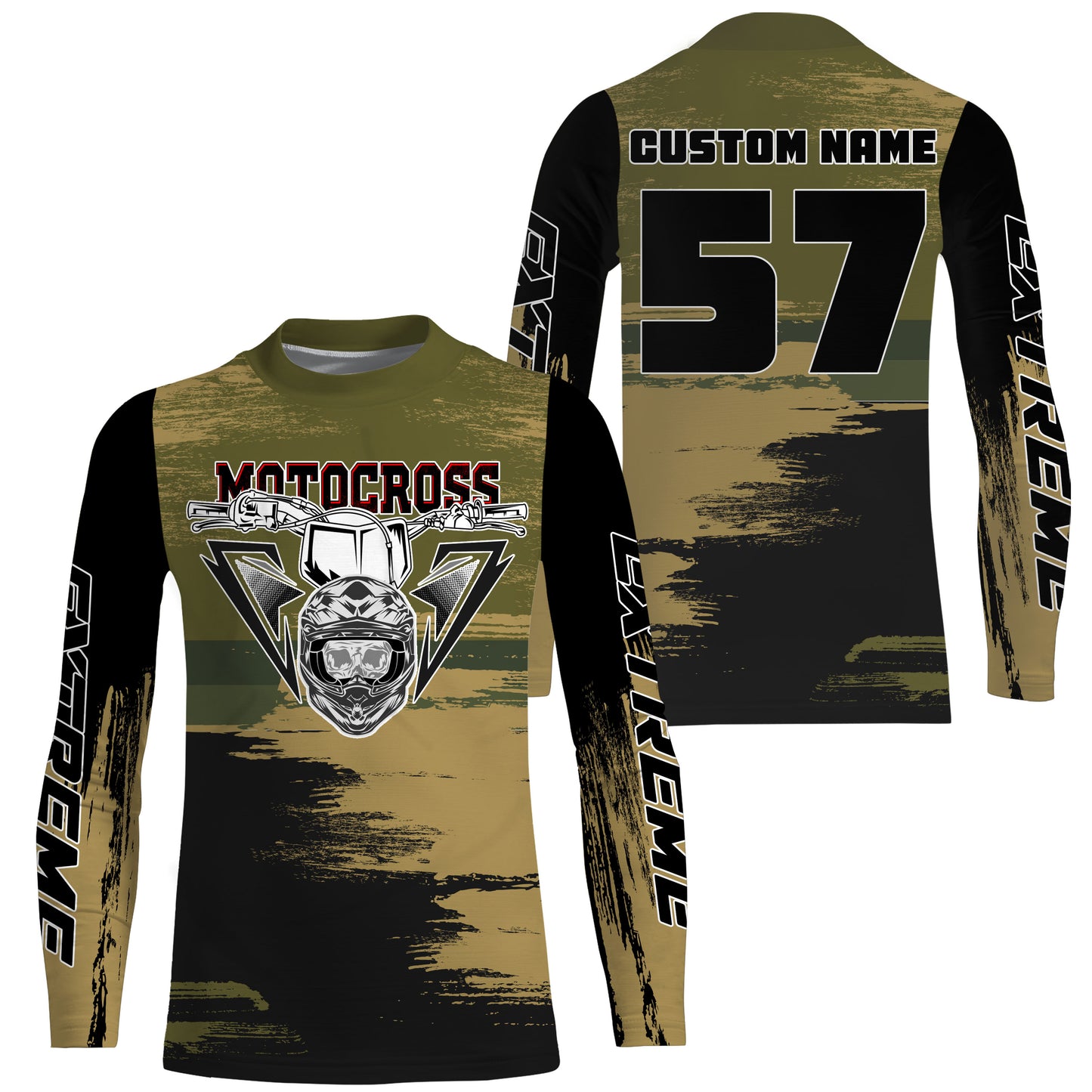 Extreme Motocross jersey custom UPF30+ men women kid dirt bike handle bar motorcycle riding shirt NMS993