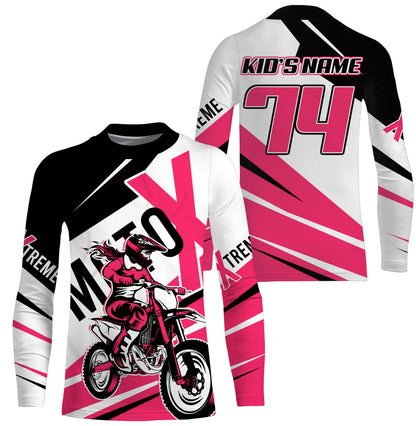 Personalized MX jersey UPF30+ extreme Motox dirt bike youth adult Motocross biker girl racing shirt PDT218
