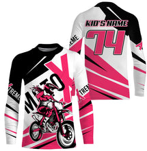 Load image into Gallery viewer, Personalized MX jersey UPF30+ extreme Motox dirt bike youth adult Motocross biker girl racing shirt PDT218