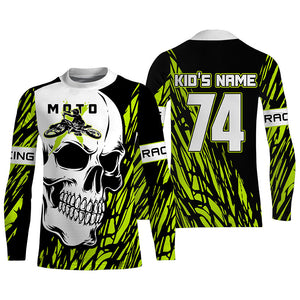 Skull MotoX Jersey Personalized Motocross UV Protective Dirt Bike Racing Motorcycle Racewear NMS1210