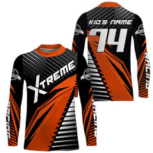 Load image into Gallery viewer, Personalized Motocross riding jersey custom number&amp;name orange dirt bike racing motorcycle off-road PDT227