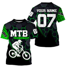 Load image into Gallery viewer, Love the pain Personalized adult kid MTB jersey UPF30+ Mountain biking shirt Cycling clothes| SLC203