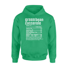 Load image into Gallery viewer, Green bean casserole nutritional facts happy thanksgiving funny shirts - Standard Hoodie