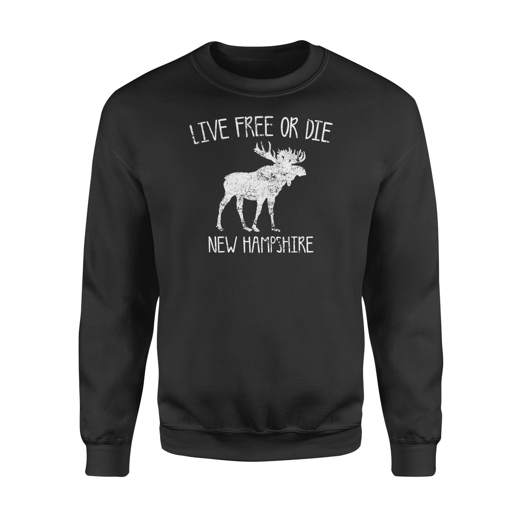 Live Free or Die New Hampshire - Standard Crew Neck Sweatshirt D03