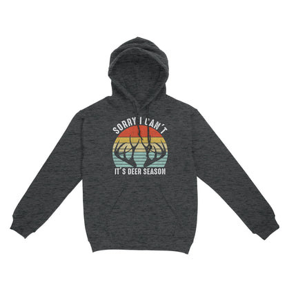 Sorry I can't It's deer season funny vintage hunting deer horn shirt D06 NQS2520 Standard Hoodie
