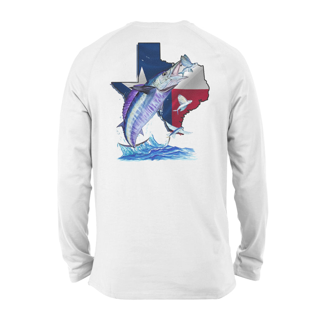 Wahoo season Texas wahoo saltwater fishing - Standard Long Sleeve