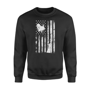 Hunting Shirt with American Flag, Shotgun Hunting Shirt, Turkey Hunting Shirt D05 NQS1338 - Sweatshirt