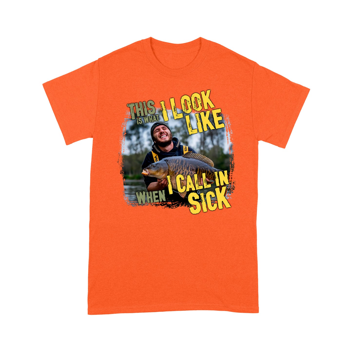 Funny Fishing Shirt Customize Photo "This is what I look like when I call in Sick" FSD2427D03