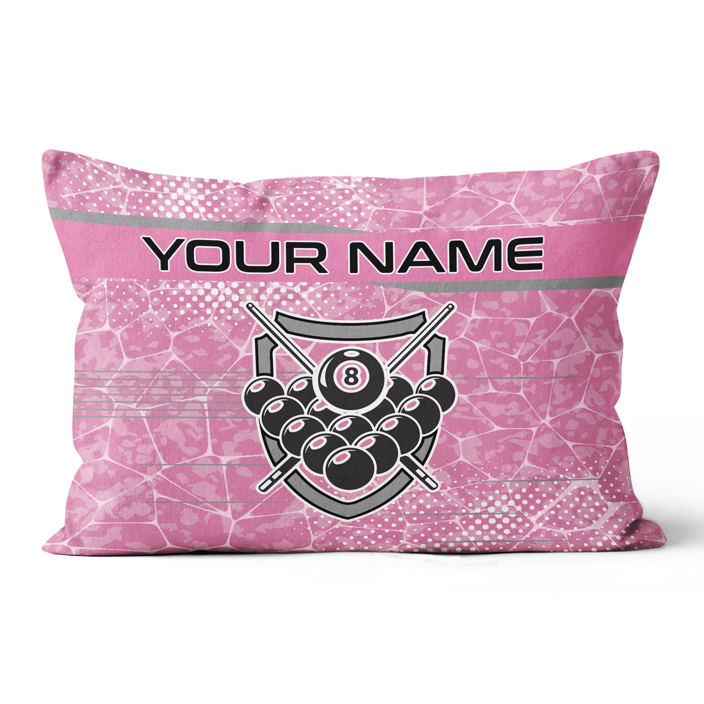 Personalized Pink Billiard 8 Ball Pillow Custom Pool Balls Pillow Gifts VHM0865