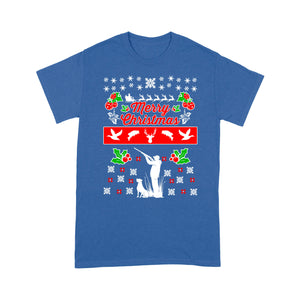 Merry Christmas Hunting standard T-shirt Hunting dog - Christmas gift ideas for hunter FSD585