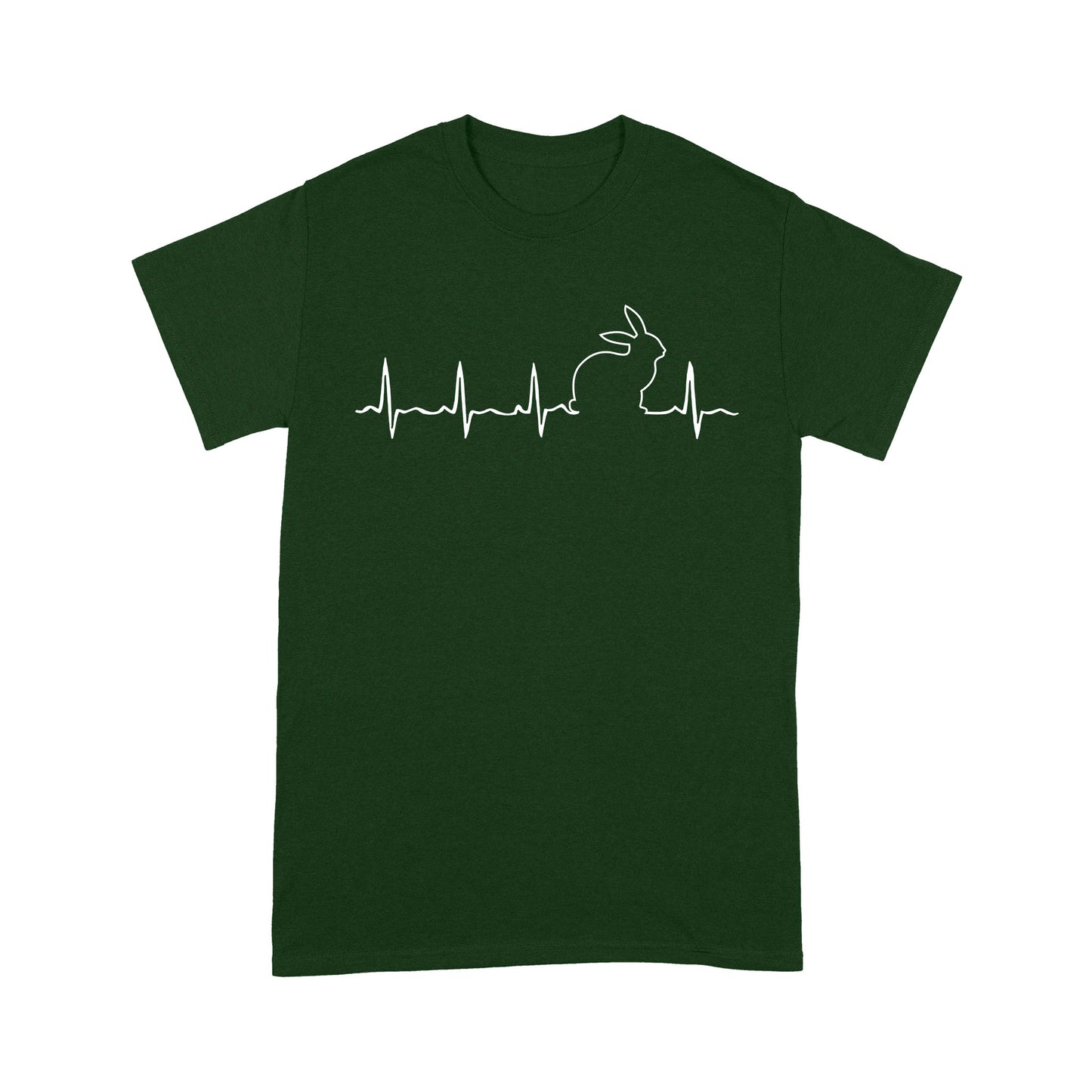 Men’s Rabbit hunting Shirt, Rabbit Pulse Heartbeat T-shirt - FSD3787 D06