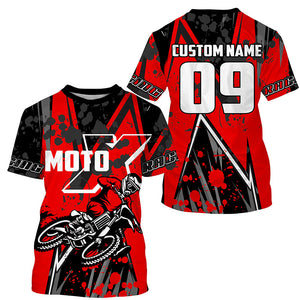 Kid&adult extreme MX racing jersey UPF30+ personalized dirt bike off-road Motocross long sleeves PDT253