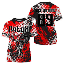 Load image into Gallery viewer, MotoX riding jersey extreme kid&amp;adult UPF30+ personalized Motocross off-road long sleeves shirt PDT251