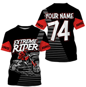 Dirt bike riding jersey custom youth adult UPF30+ Motocross off-road extreme long sleeves PDT211