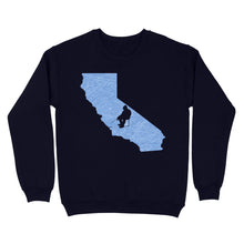 Load image into Gallery viewer, California Ice Fishing Shirts, Winter Fishing California State Love Fishing Sweatshirt - FSD2928 D06