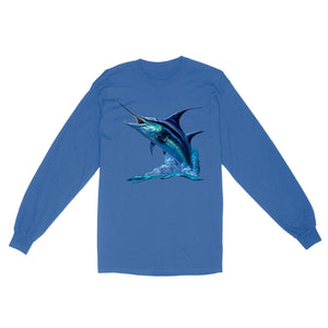 Blue Marlin Deep Sea Fishing T Shirts, Marlin Saltwater Fishing Shirt Offshore Fishing IPHW3895