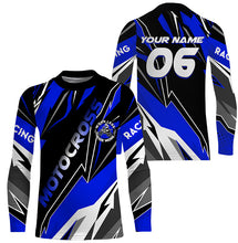 Load image into Gallery viewer, Motocross jersey kid adult UPF30+ custom dirt bike off-road shirt Work Less Ride More motorcycle PDT313